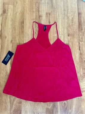 Guess by Marciano Hot Pink V-Neck Racerback Cami
